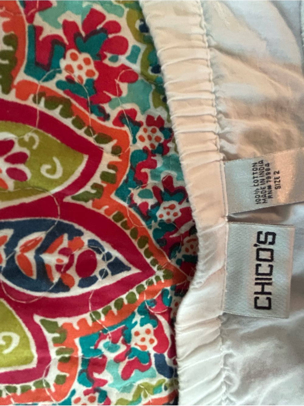 Chico's White Tiered Maxi Skirt - Picture 3 of 3